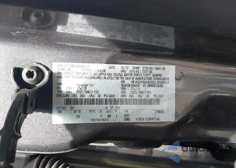 2013 Ford C-Max Hybrid Se z USA, uszkodzony, nr VIN 1FADP5AU0DL508913